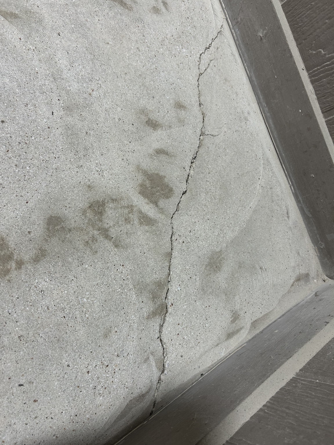 Concrete floor before coating