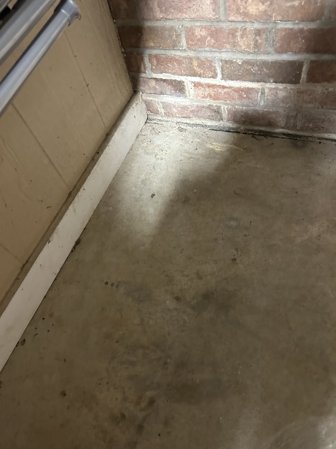 Concrete floor before coating
