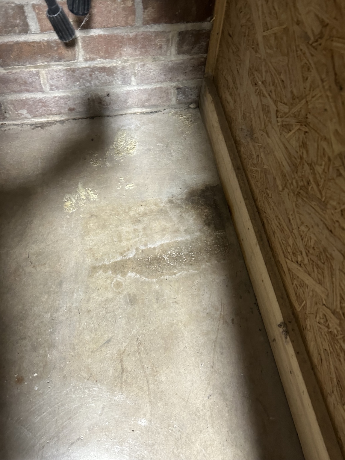 Concrete floor before coating